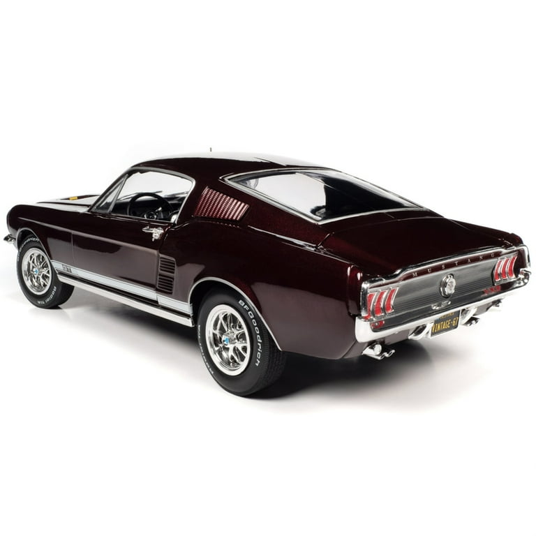 1967 Ford Mustang GT 2+2 Burgundy Metallic with White Side