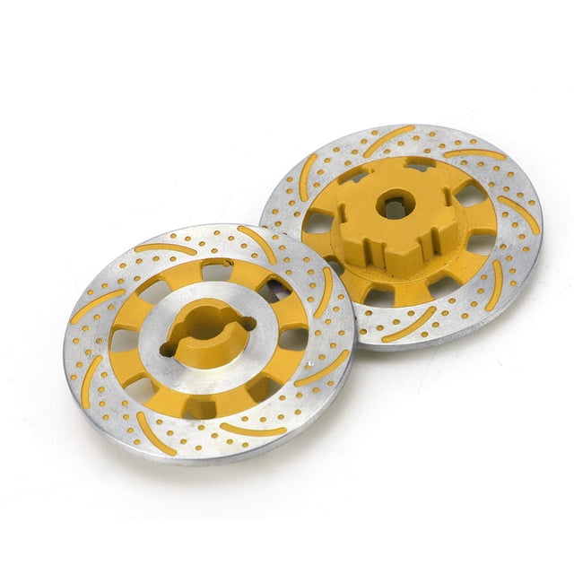 Disque de Frein de Roue Léger de Simulation Élevée, Disque de Frein de RC d'Alliage d'Aluminium, pour la Voiture Modèle RC 1/7 RC Voiture RC Camion Romote Contrôle Voiture Jaune, Rouge, Noir, Bleu Foncé