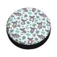 thumbnail image 2 of Kdxio Spare Tire Cover for RV Trailer, Waterproof Wheel Cover,Camper Spare Tire Cover Fit for Rv SUV Truck Travel Trailer 15 inch-Bears and Tropical Leaves, 2 of 8