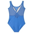 thumbnail image 2 of Haitryli Kids Mesh Dance Leotard Baby Girls Gymnastics Unitard Ballet Bodysuit Ballerina Outfit Blue 13-14, 2 of 7