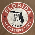 thumbnail image 2 of State of Mine Florida The Sunshine State Men's T-Shirt Brown M, 2 of 2
