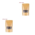 thumbnail image 2 of Transemion 10pcs Snack Bags Kraft Paper Window Paper Window Candy Bags Sealing Portable Cookie Bread Pouches 16*22 2Set, 2 of 6