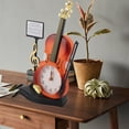 thumbnail image 4 of Reloj Despertador De Instrumentos, Reloj De Escritorio Vintage Con Forma De Guitarra, Números Grandes, Punteros Gruesos Para Oficina, 4 of 7