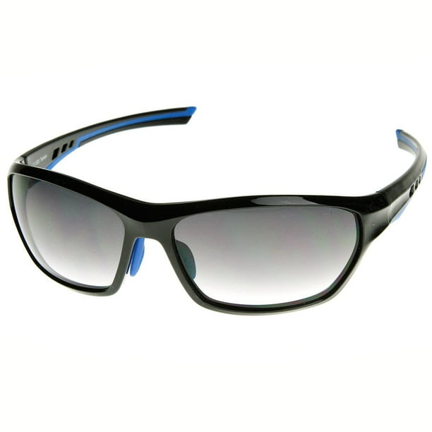 Modern Two-Tone Color TR90 Ventilated Frame Sport Sunglasses 