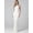 WHITE, variant on Thin Halter Elegant Dress Women Bead Button Backless Hollow Ruched Peach Hip Cocktail Party Sexy Stretch Bodycon