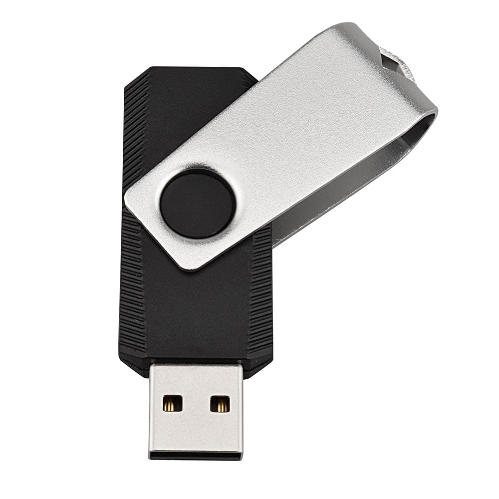 KOOTION 50PCS 1GB Bulk USB 2.0 Flash Drive Swivel Memory Stick Thumb Drives Pen Drive, Black
