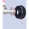 thumbnail image 3 of Robinet de Réservoir 1000L Robinet de Récolte d'Eau de Pluie, Adaptateur de Réservoir d'Eau 1/2 IBC Double Robinet de Récolte d'Eau de Pluie, Robinet en Alliage en PP Grossière, 3 of 5