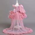 thumbnail image 6 of Miluxas Girls Pageant Party Dress Ruffle Flower Kids Wedding Ball Gown Sequin formal Evening Princess Dresses Hot Pink 2-3Years, 6 of 9