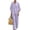 28# Light Purple, variant on Women's Waffle Sets 2 Piece Batwing Sleeve Button Down Shirt Pants Outfit Casual Summer Vacation Clothing Beige XXL