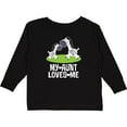 thumbnail image 3 of Inktastic My Aunt Loves Me Zebra Zoo Animal Boys or Girls Long Sleeve Toddler T-Shirt, 3 of 5