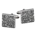 thumbnail image 1 of Gemelos cuadrados vintage para hombre con estampado retro de cobre, 1 of 2