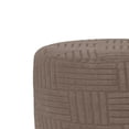 thumbnail image 6 of Round Ottoman Slipcover Stretch Ottoman Cover Elastic Footstool Protector Polyester for Living Room Bedroom, 6 of 9