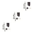 thumbnail image 3 of QualitChoice Moderne Suspendu Ménage Point de Croix Horloge Balançoire Réparation Quartz Horloges Pendule Mouvement Pièces Partie Arbre pour Outils d'Horlogerie Noir 3Set, 3 of 6