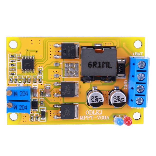 Placa de Control regulador de carga DC 8-28V 5A/6A controlador de carga Solar MPPT módulo de carga de batería