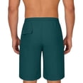thumbnail image 6 of Bosfbaoi Mens Shorts Lightweight Quick-Dry Athletic Shorts Elastic Waist Drawstring Vacation Beach Shorts with Back Pocket, 6 of 7