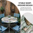 thumbnail image 2 of Spring Gnomes Round Tablecloth for 45-54 Inch Tables,Fitted Table Cover with Elastic Edge,Rustic Botanical Flowers Beige Wooden Waterproof Outdoor Table Cloth Protector for Patio Garden Dinner Picnic, 2 of 9