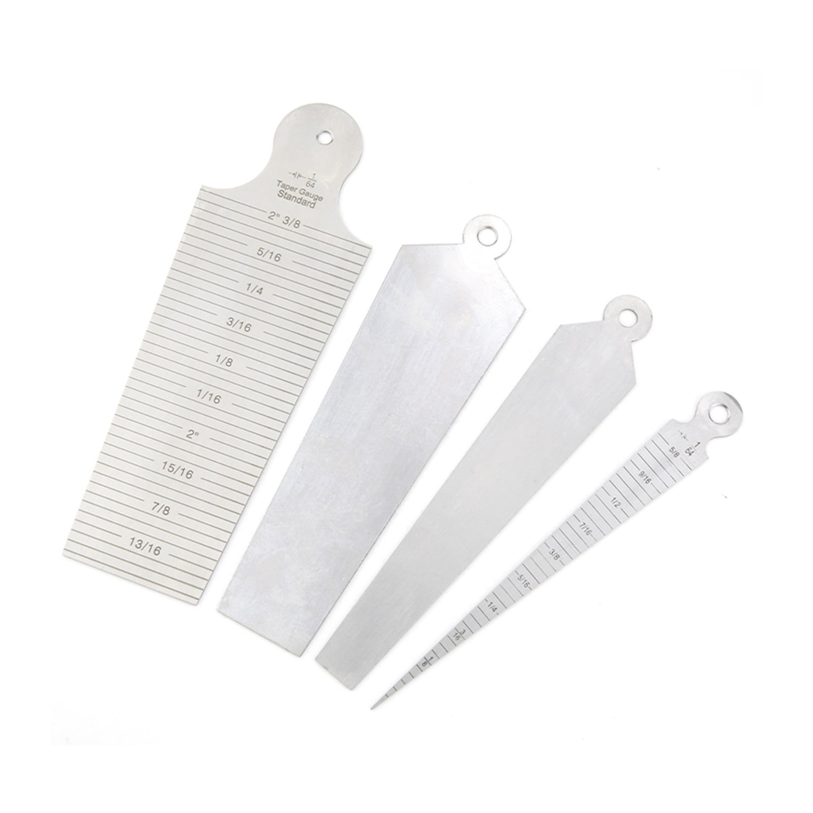 Wedge Feeler Gauge Stainless Steel Double Sided Metric Inch Gap Ruler Aperture Ruler Valve Gap Inner Diameter Measurement Tools ,Easy to Use
