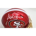 thumbnail image 2 of Alex Smith Autographed San Francisco 49ers Flash Red Speed Mini Helmet Beckett BAS Witness 208230, 2 of 2