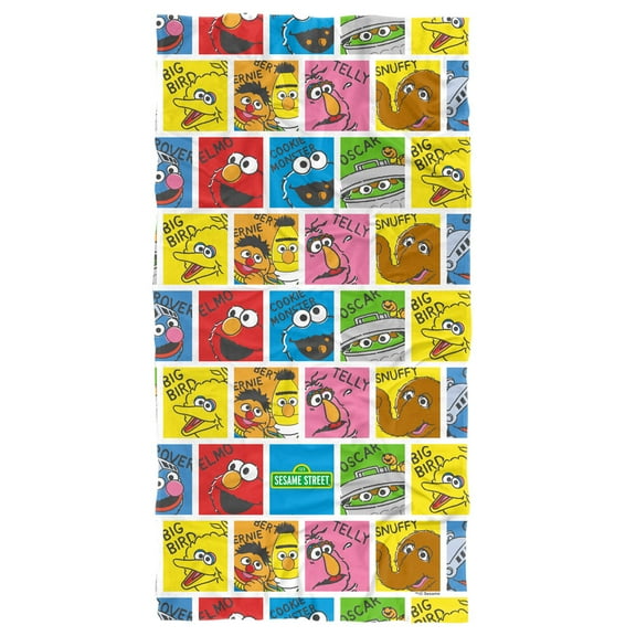 Sesame Street Character Named Blocks Officially Licensed Beach Towel 30' X 60'