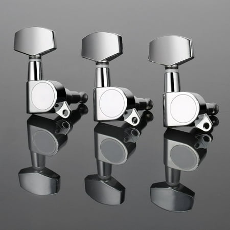 New Chrome Inline Guitar String Tuning Pegs Tuners Machine Head