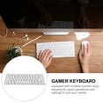 thumbnail image 4 of Mechanical Gaming Keyboard With Rgb Backlit 61 Keys Wired Compact Keyboard For Pc Gamer White Mechanical Keyboard For Laptop And Computer, 4 of 9