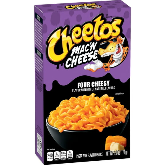 Cheetos Mac' n Cheese Pasta with Flavored Sauce Four Cheesy, 5.9 oz , 1 Count Box