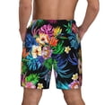 thumbnail image 4 of Gaeub Colorful Flowers Mens Swim Trunks Stretch Beach Shorts Quick Dry for Men Swim Shorts Swimwear with Pockets- X-Large, 4 of 9