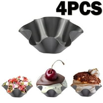 Tortilla Pan Set Non-Stick Salad Bowl Pans Tortilla Taco Shell Maker Baking Molds Set of 4
