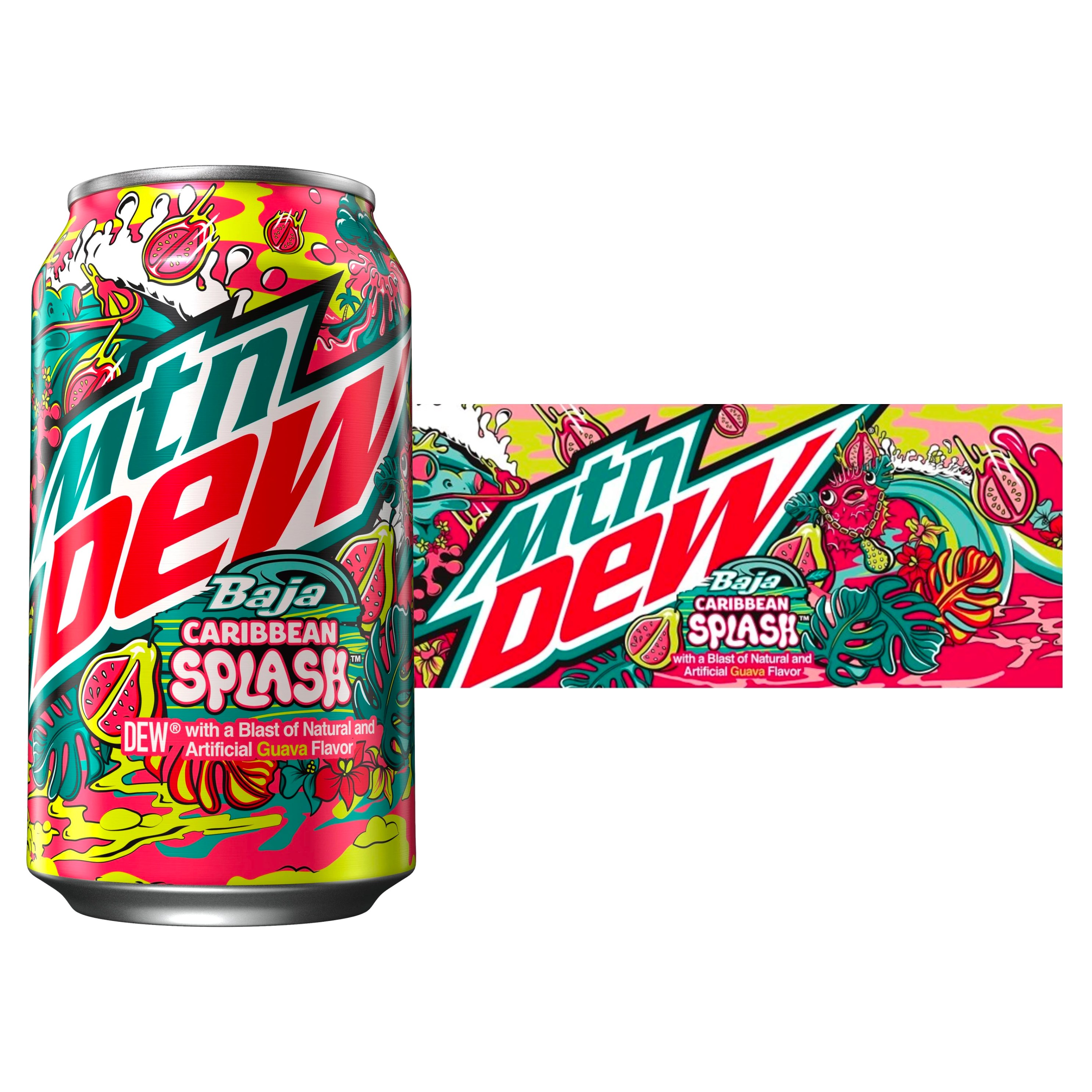 Mountain Dew Baja Caribbean Splash (12 oz., Pack of 12)