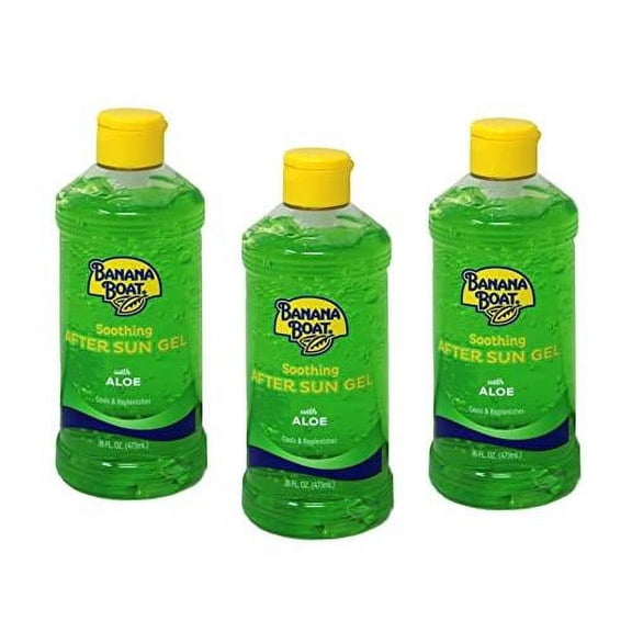 Aloe Vera Sun Burn Relief Sun Care After Sun Gel - 16 Ounce (Pack Of 3) By