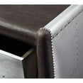 thumbnail image 4 of Brancaster Desk in Distress Chocolate Top Grain Leather and Aluminum, 4 of 6