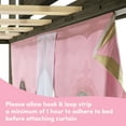 thumbnail image 5 of Low Loft With Stairs, Easy Slide & Light Pink & Gold Princess Curtain, Clay, 5 of 10