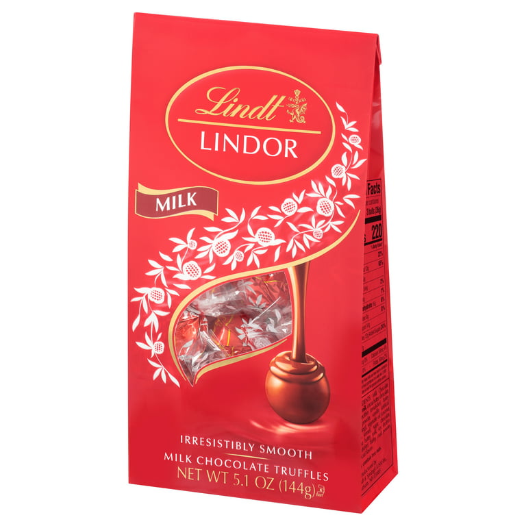 Lindt LINDOR Dark Chocolate Candy Truffles Bag, 1 bag / 5.1 oz
