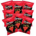 thumbnail image 2 of (3 pack) DORITOS FLAMIN' HOT Nacho Flavored Tortilla Chips, 1.75 ounce (Pack of 8), 2 of 3
