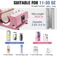 thumbnail image 3 of SHZOND 30OZ Tumbler Heat Press Machine 110v,11-30OZ Mug Tumbler Press Machine DIY Cup Mug Press Machine Pink, 3 of 8