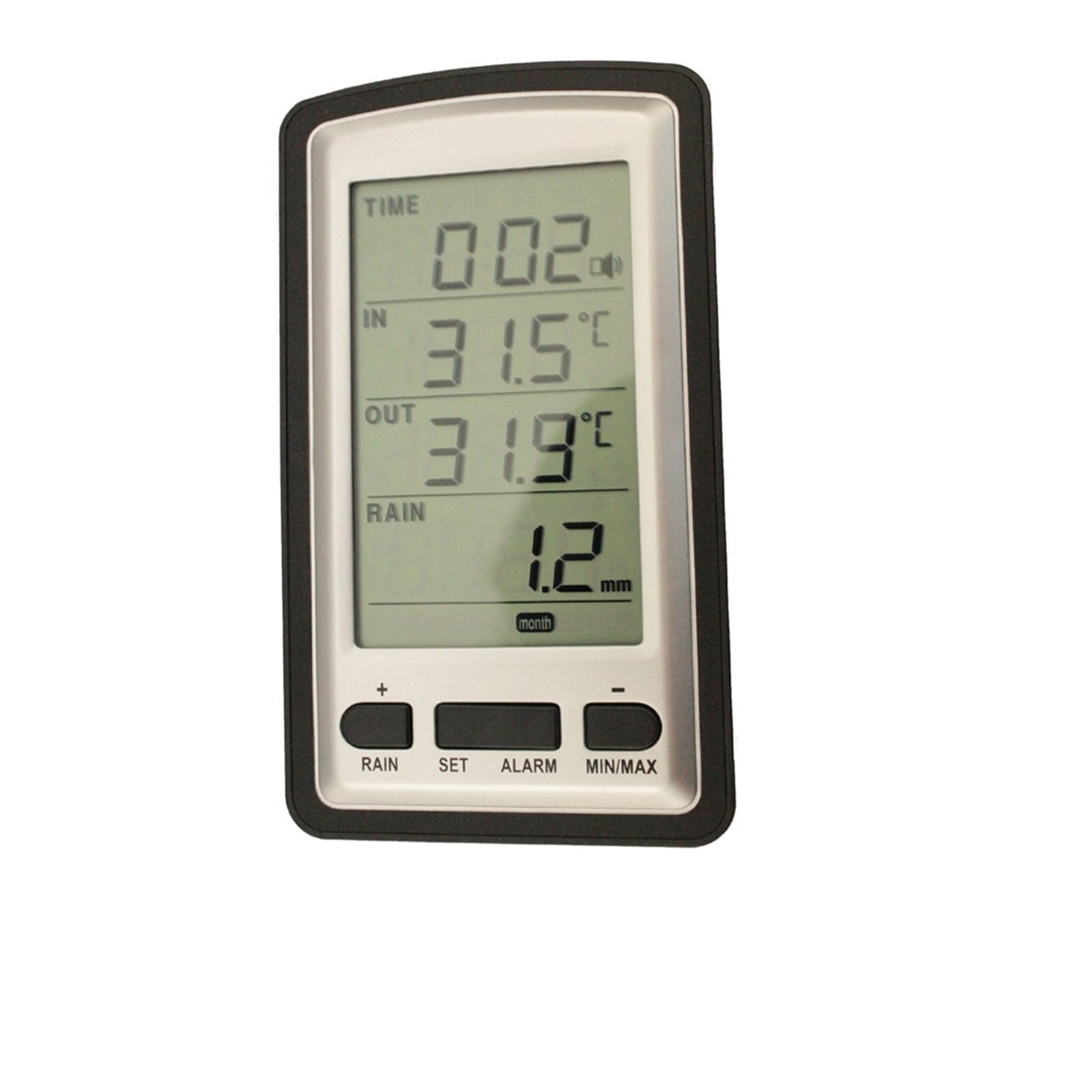 Wireless Rain Meter Rain Gauge Thermometer Weather Station for Indoor Outdoor Temperature