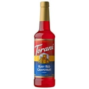Torani Ruby Red Grapefruit Flavoring Syrup, Drink Mix, Handcrafted Soda Flavoring, 25.4 oz