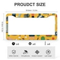 thumbnail image 3 of 2 Pack Gym Funny Pattern License Plate Frames Fitness Licenses Plates Frames Front Licenses Plate Covers Car Tag Frame Aluminum Metal 2 Holes Car Accessories US Canada Standard, 3 of 6