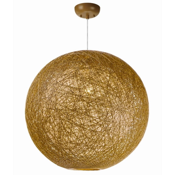 14407NAWT Maxim Lighting Bali-One Light Chandelier-24 Inches wide by 24 inches high-Natural/White Finish