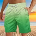 thumbnail image 2 of Tungbrin Men's Summer Shorts 2025 Trendy Gradient Color Quick Dry Beach Shorts Big and Talls Drawstring Swim Trunks, 2 of 4