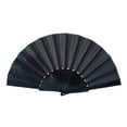 thumbnail image 2 of TFYZYY 9in Cloth Handheld Fan Foldable with Plastic Handle - Handheld Folding Fan for Events, Parties & Festivals - Dance & Decorative Accessory, 2 of 5