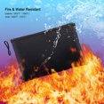 thumbnail image 2 of Fireproof Document Bag, 13.4" x 9.4", Office Products, Storage Pouch with Zipper, Safe Storage Bag, Water-Resistant Material, Holder for Letter Size & A4 Documents (Black), 2 of 7