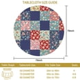 thumbnail image 3 of Pioneer Flower Floral Print Pattern Round Tablecloth 60 X 60 Inch, Wrinkle Resistant Wipeable Table Cloth for Kitchen Dining Picnic Patio Party, 3 of 6