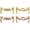 Gold+Rose Gold, variant on 2 Pack Metal Connector Compatible for Xiaomi Band 9/9 NFC Connector-14mm Watch Band Stainless Steel Connection Adapter for Xiaomi Band 9 NFC Accessories Black+Black