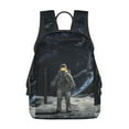 thumbnail image 1 of Balery Astronaut Standing In The Moon Mochila Ligera para Hombres y Mujeres – Resistente y Impermeable, Ideal para la Escuela, el Trabajo, los Viajes y el Uso Diario, 1 of 7