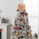 thumbnail image 1 of Lazo de Algodón Perlado Naranja Navideño | Adorno Navideño Diy | Caja de Regalo con Colgante | 20X17Cm | Polvo Dorado Brillante | Decoración Festiva, 1 of 6