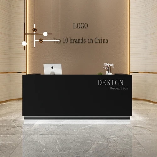 Commercial Conference Reception Desk Beauty Display Simple Cabinet Hotel Advisory Reception Desk Hotel Escritorio Furniture My Lux Decor Round