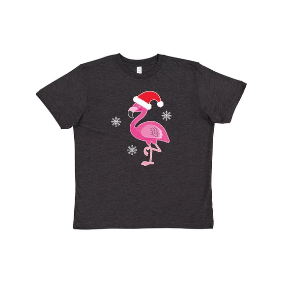 Inktastic Christmas Holiday Cute Flamingo Youth T-Shirt