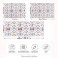 thumbnail image 2 of Yayeee Pillowcase Standard Size Set of 2 Satin Wrinkle Resistant Envelope Pillow Case, Pink Mosaic Pattern, 2 of 8
