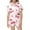 0-Pink178, variant on WOYY Toddler Girls Silk Satin Outfit Set Cherry Print Short Sleeve Top Shorts Sleepwear, Sizes 2-3T